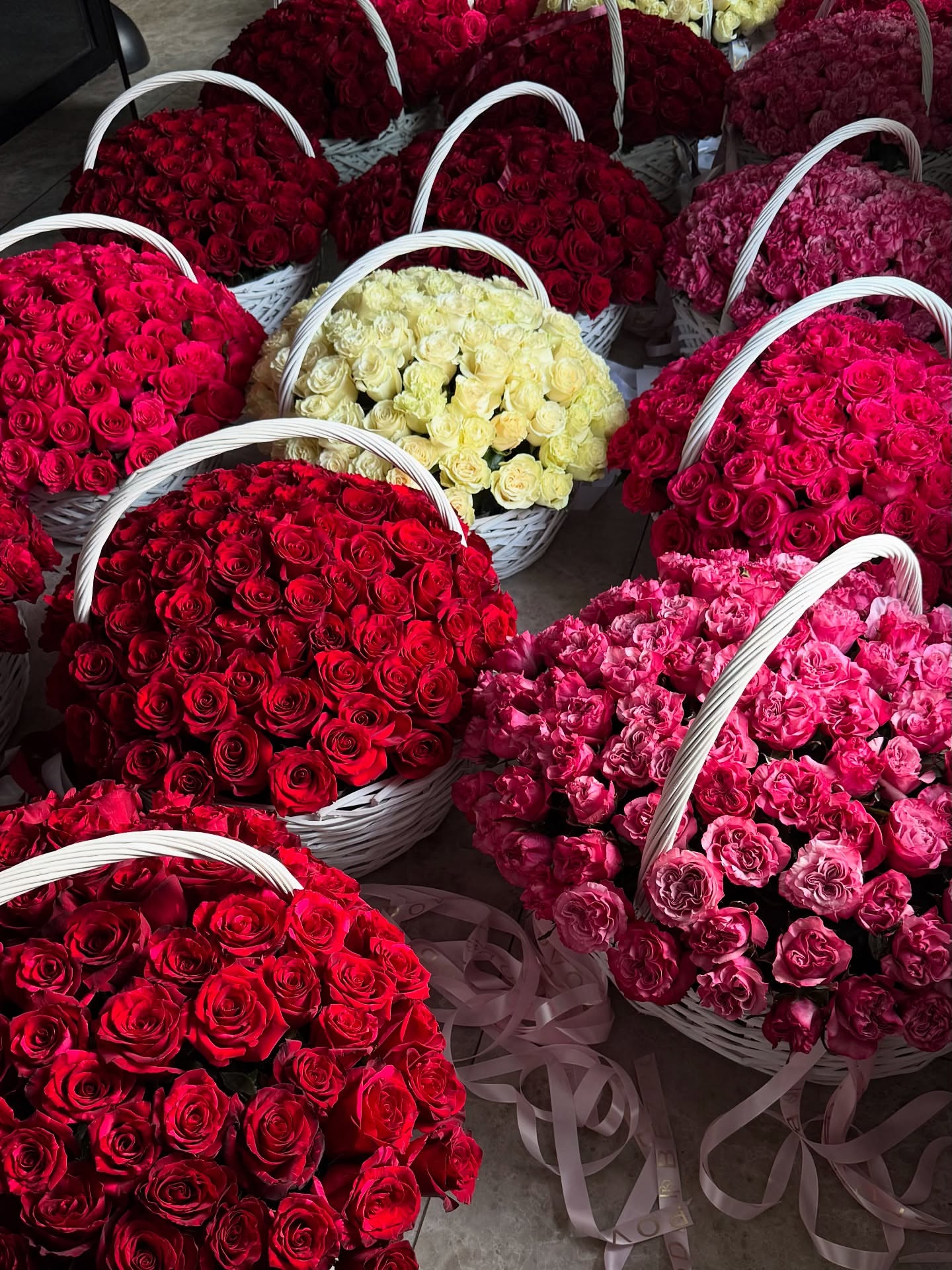 Comprar Flores Frescas en Cestas en Madrid