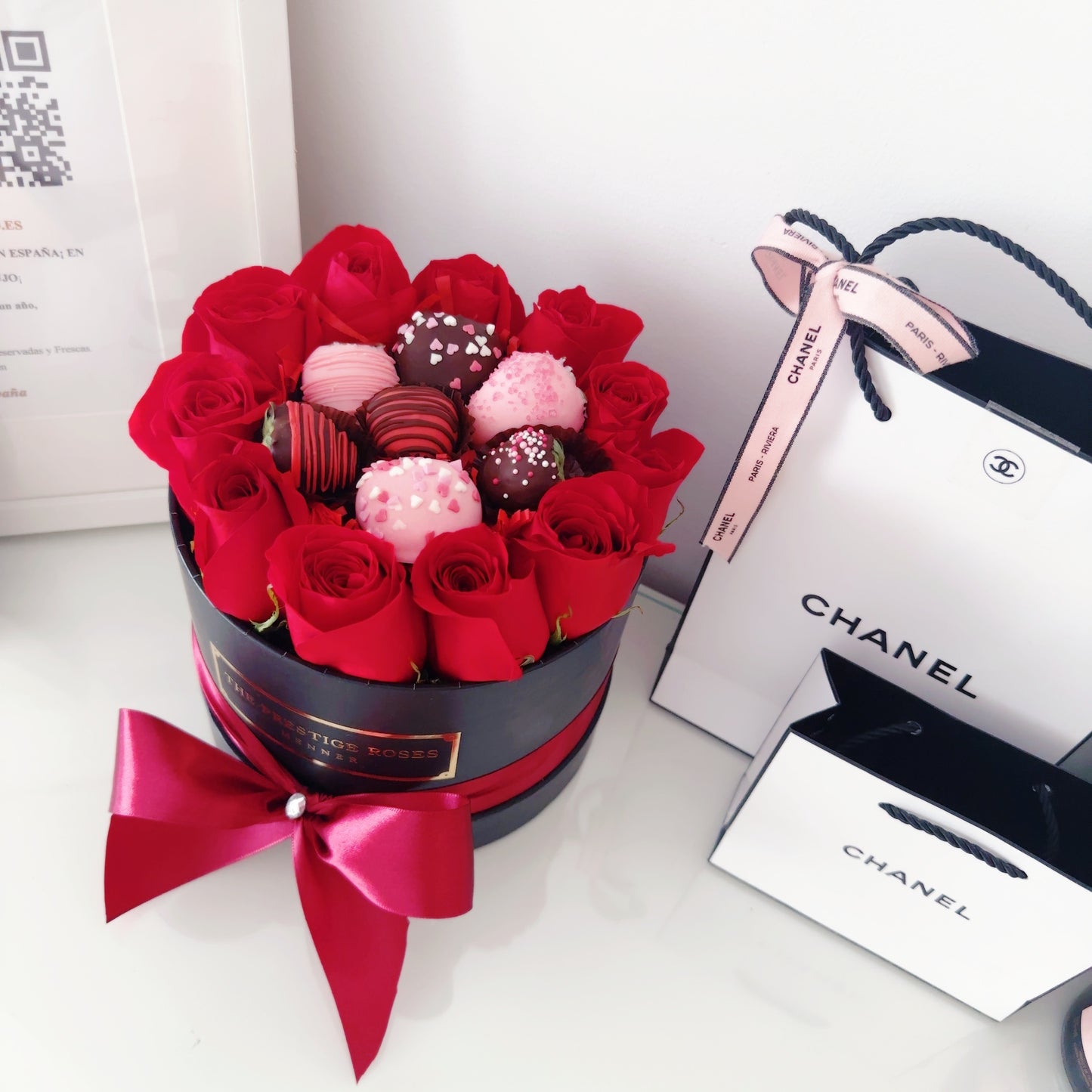 Globo Personalizado y Embalaje Decorativo para flores - Regalo Elegante y Exclusivo