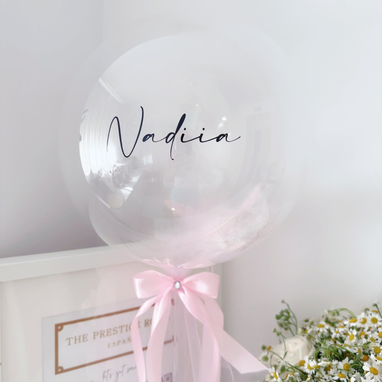 Globo Personalizado y Embalaje Decorativo para flores - Regalo Elegante y Exclusivo