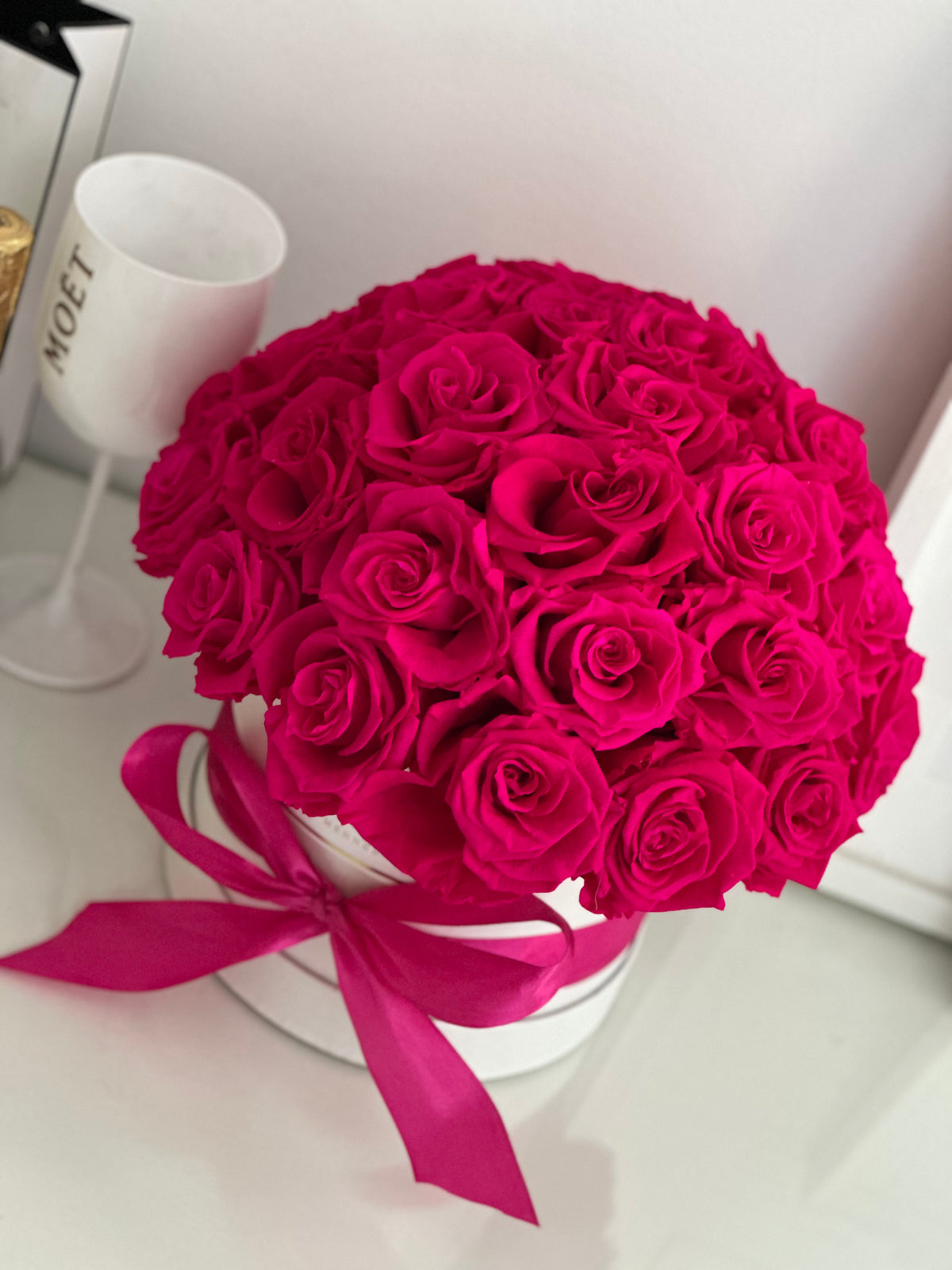 Rosas Preservadas White Eternity Dome