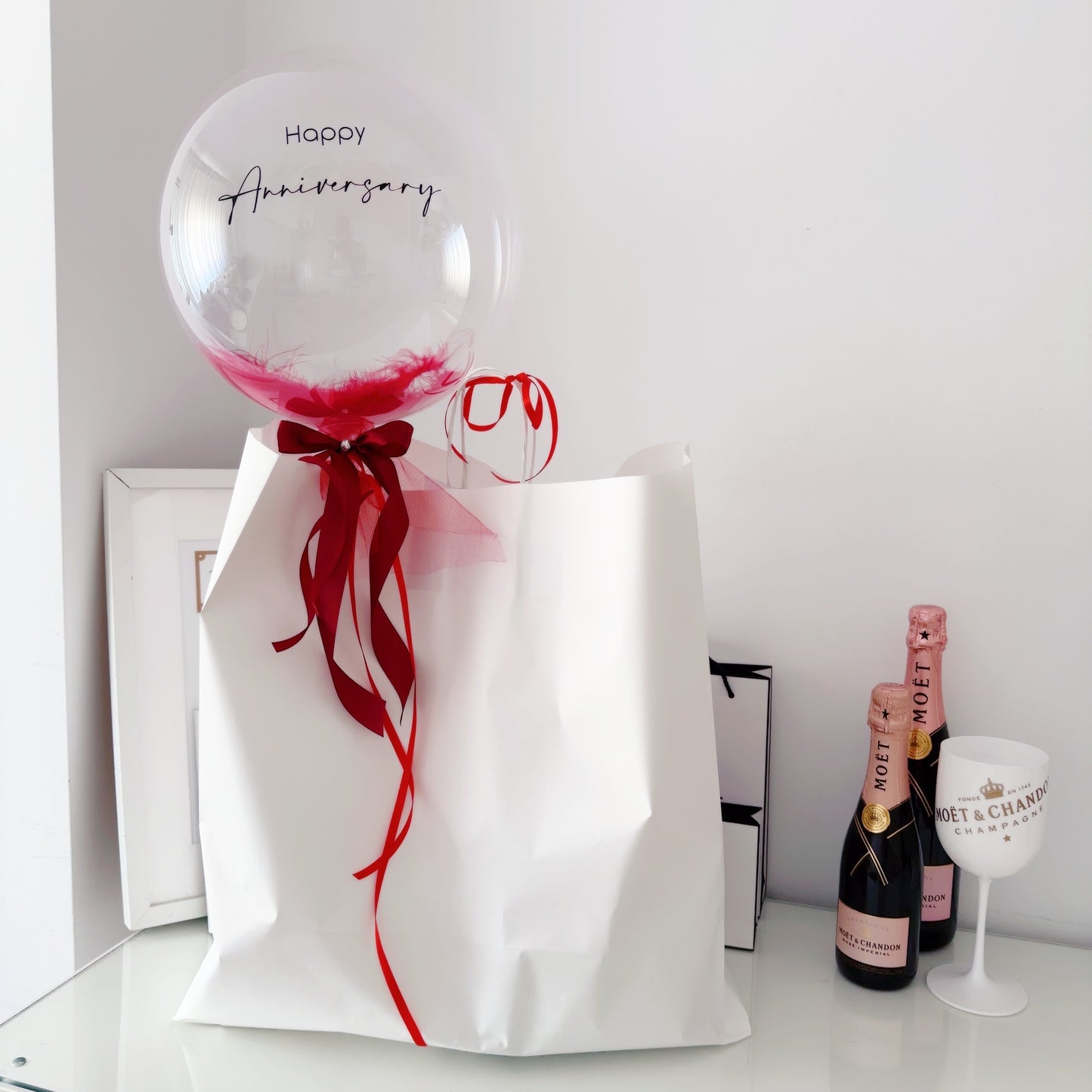 Globo Personalizado y Embalaje Decorativo para flores - Regalo Elegante y Exclusivo