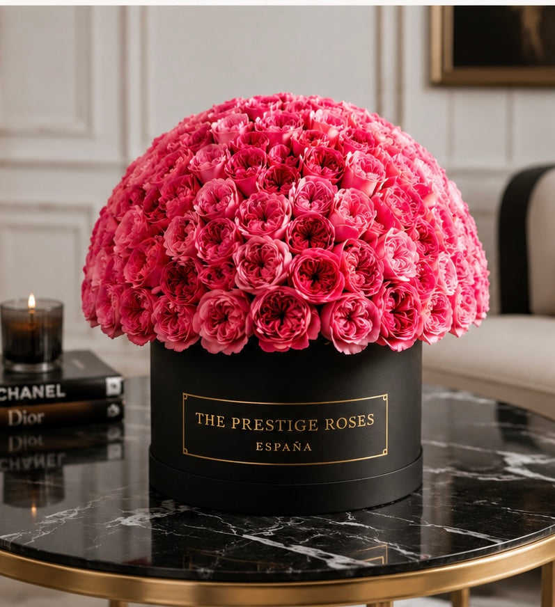Caja de 100 Pink Expression Rosas