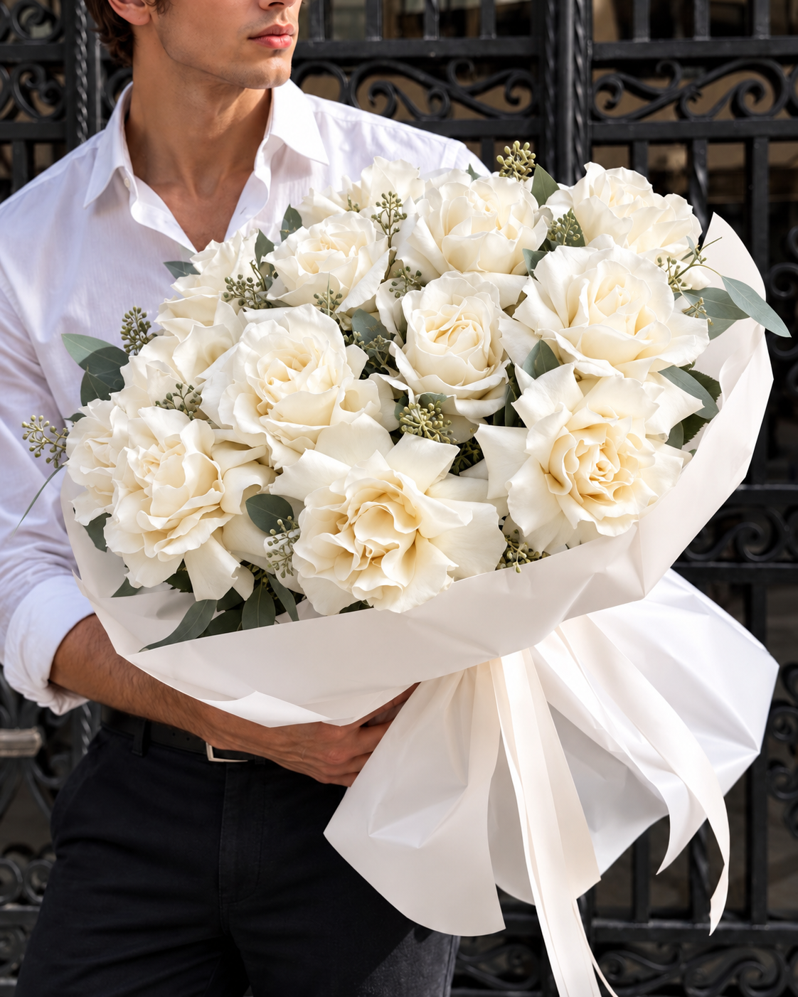 Parisian Roses – French Style Bouquet