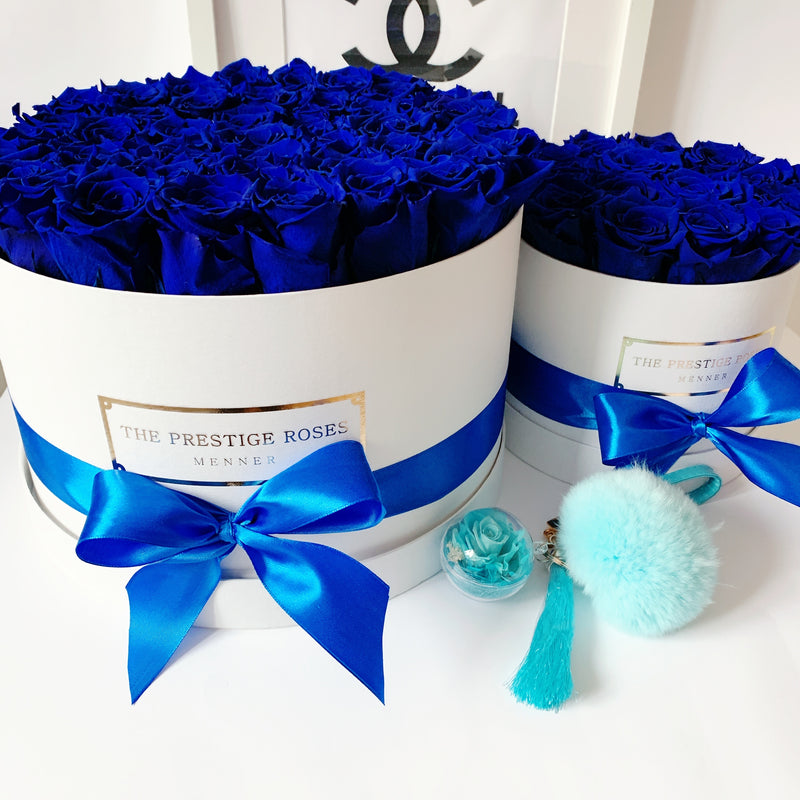 Rosas preservadas azules