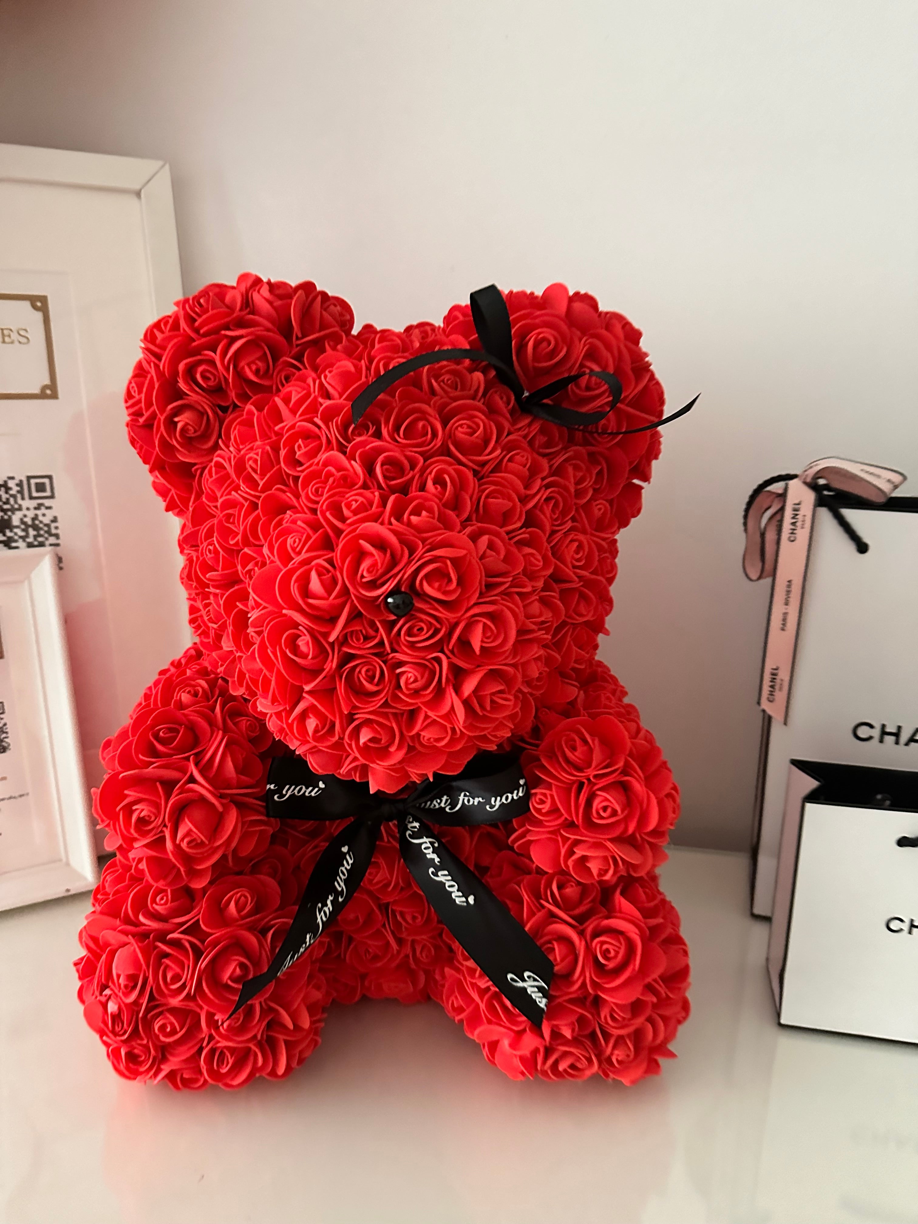 De Peluche Oso Teddy Flores Flores Artificiales Oso De Flores