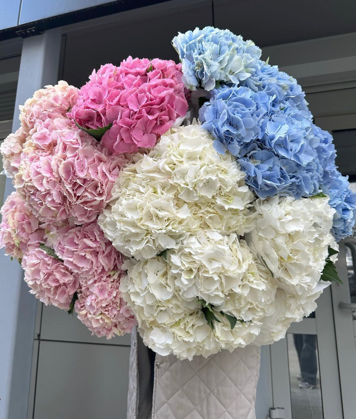 Ramo de hortensias naturales frescas