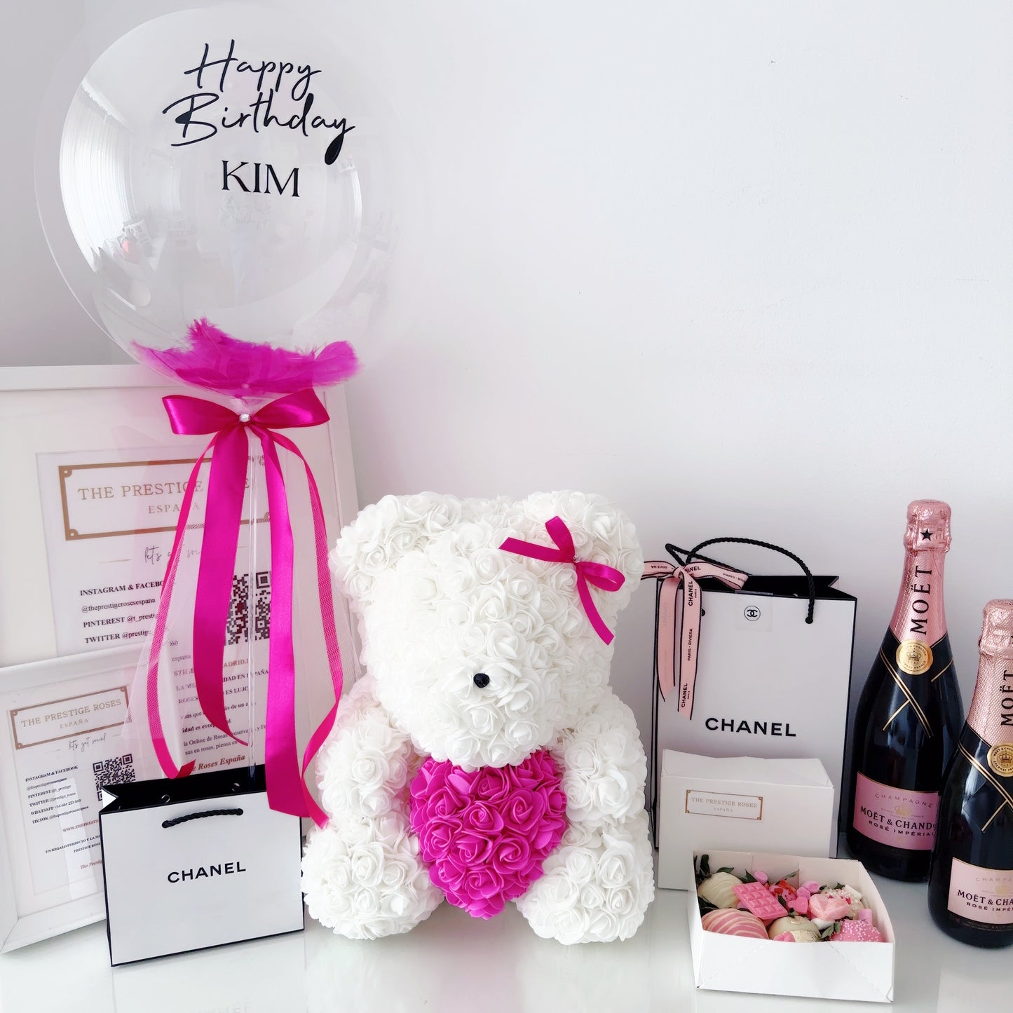 Globo Personalizado y Embalaje Decorativo para flores - Regalo Elegante y Exclusivo