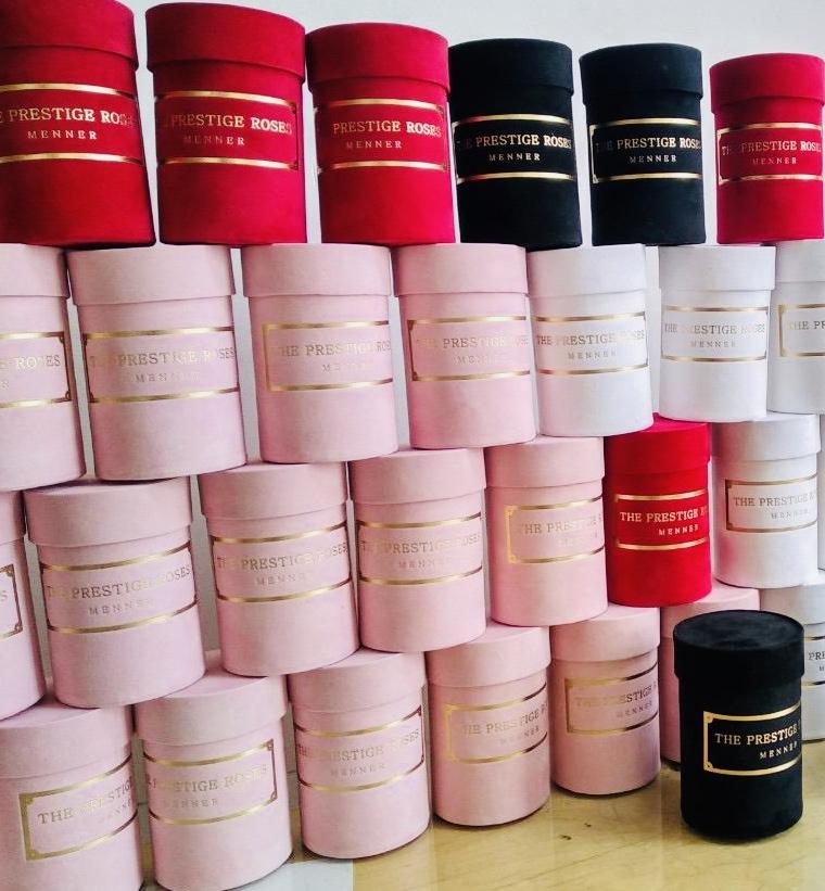 Caja Le Mini Terciopelo - The Prestige Roses - The Prestige Roses Madrid