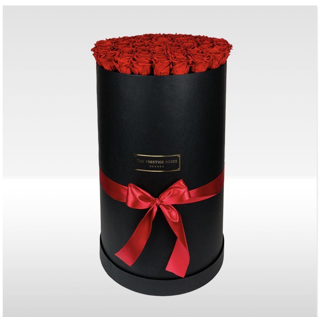 Caja Eiffel Negro de rosas frescas - The Prestige Roses Madrid