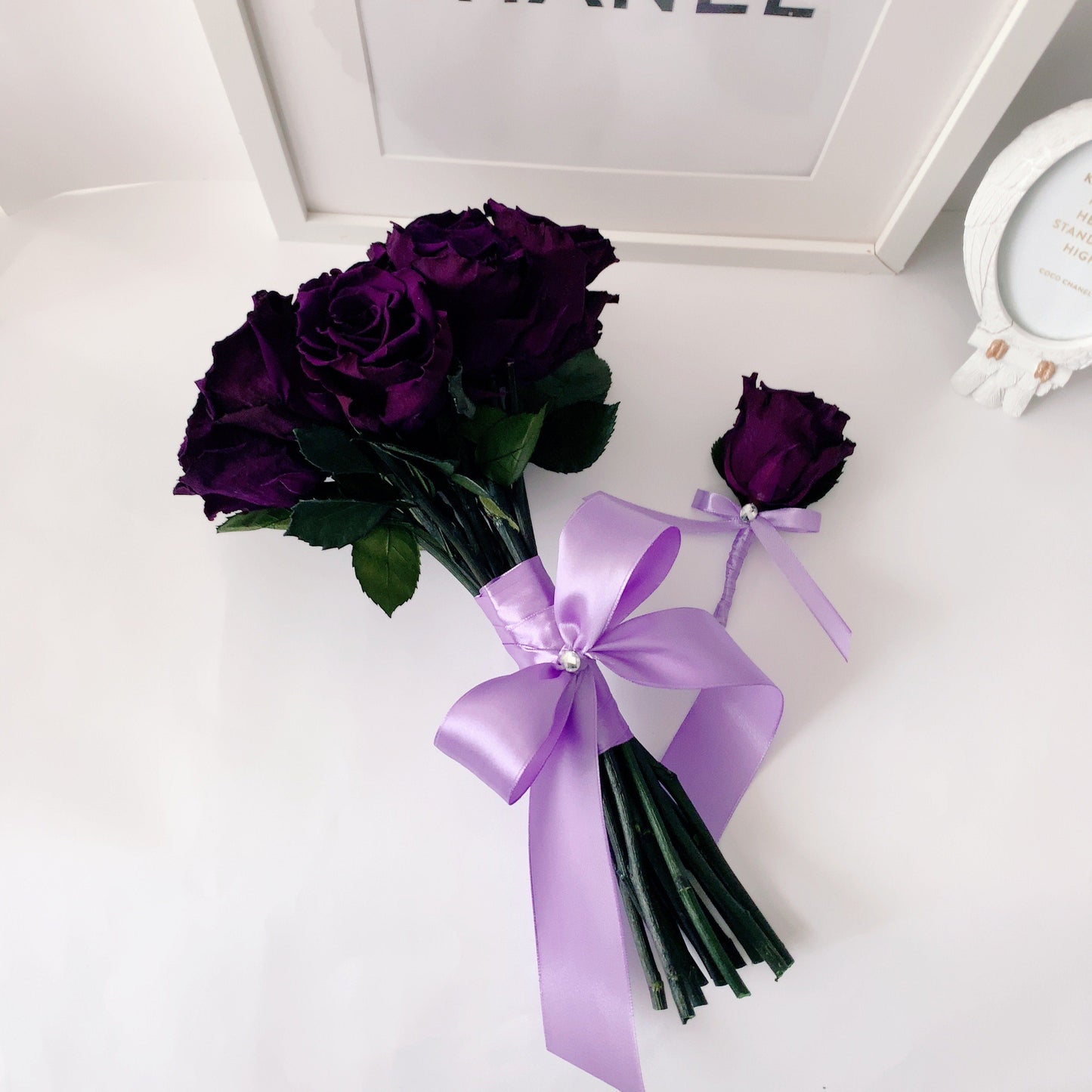Ramo de novia de flores preservadas - The Prestige Roses Espana