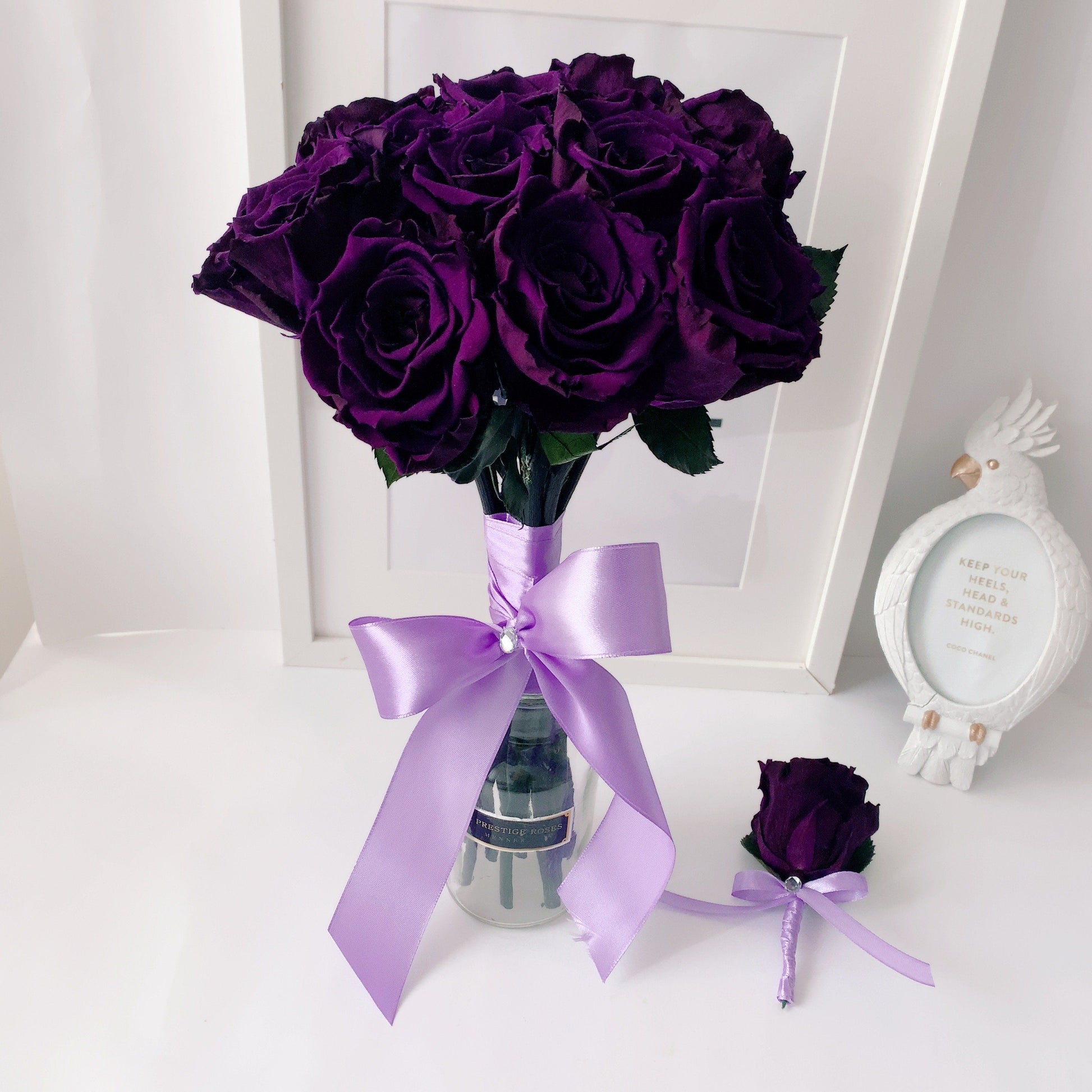 Ramo de novia de flores preservadas - The Prestige Roses Espana
