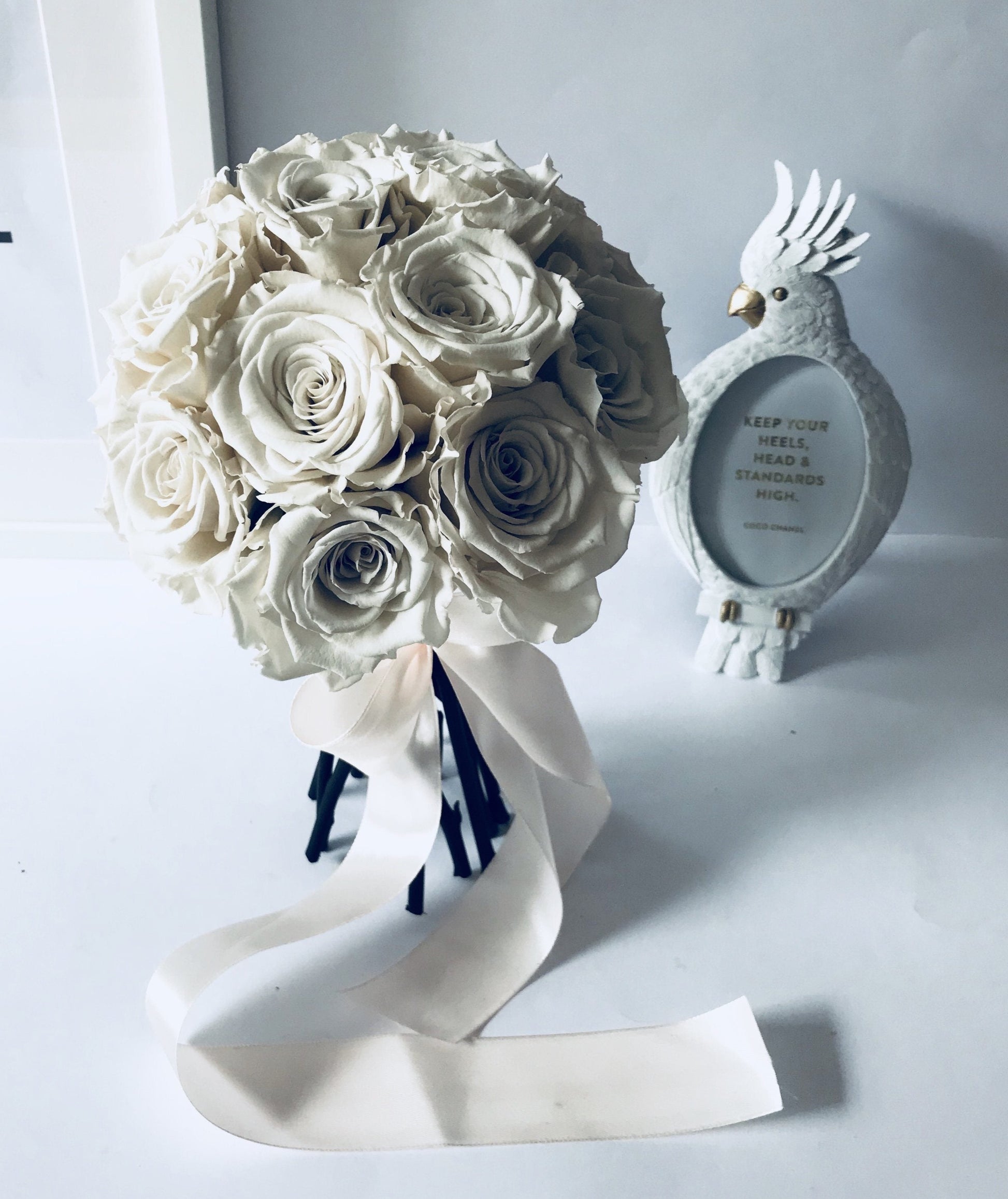 Ramo de novia de flores preservadas - The Prestige Roses Espana - The Prestige Roses Madrid