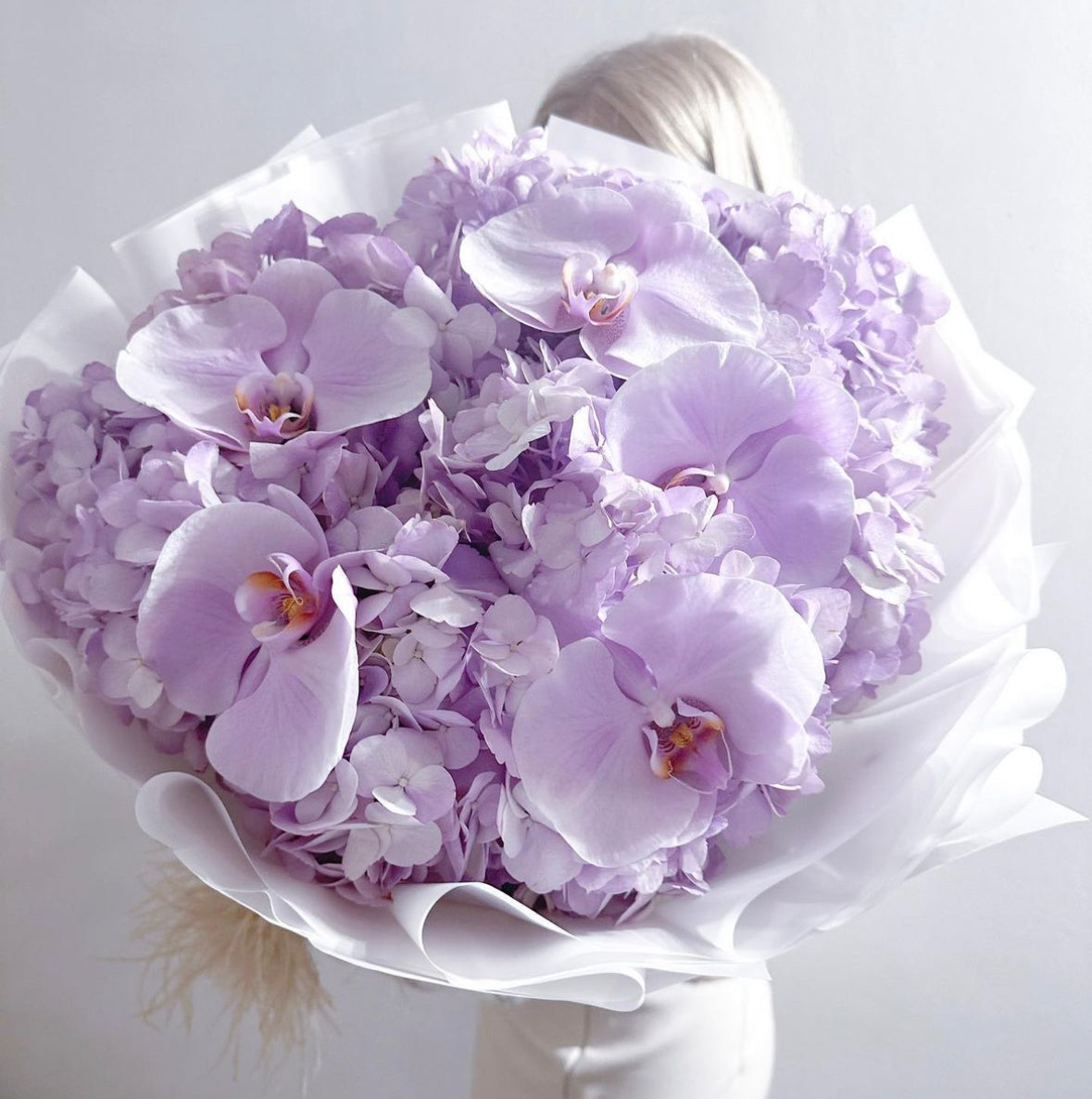 Ramo de hortensias naturales frescas