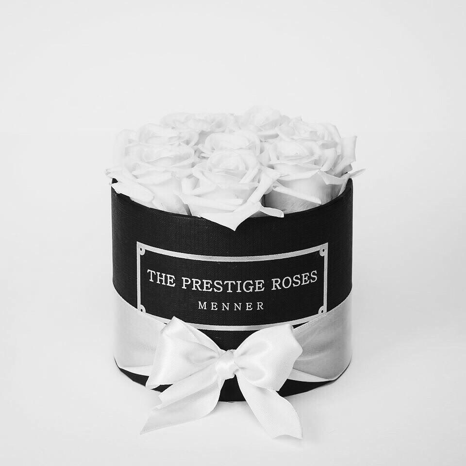 Caja Negro Mini de Rosas Eternas de Estilo de Cliente | The Prestige Roses - The Prestige Roses Madrid