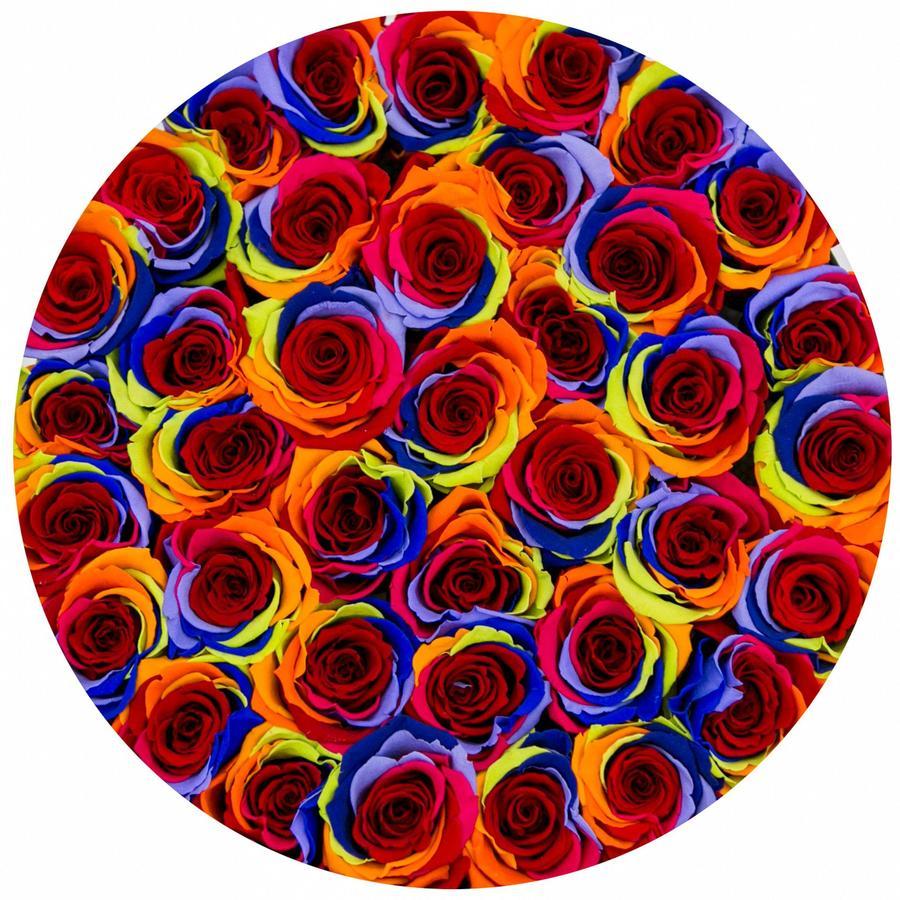 Rosas Arcoíris Preservadas - The Prestige Roses Madrid