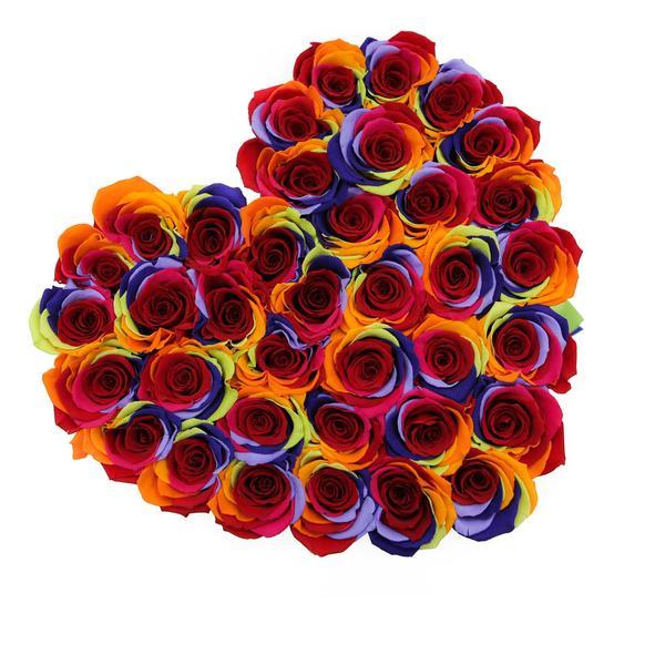 Rosas Arcoíris Preservadas - The Prestige Roses Madrid