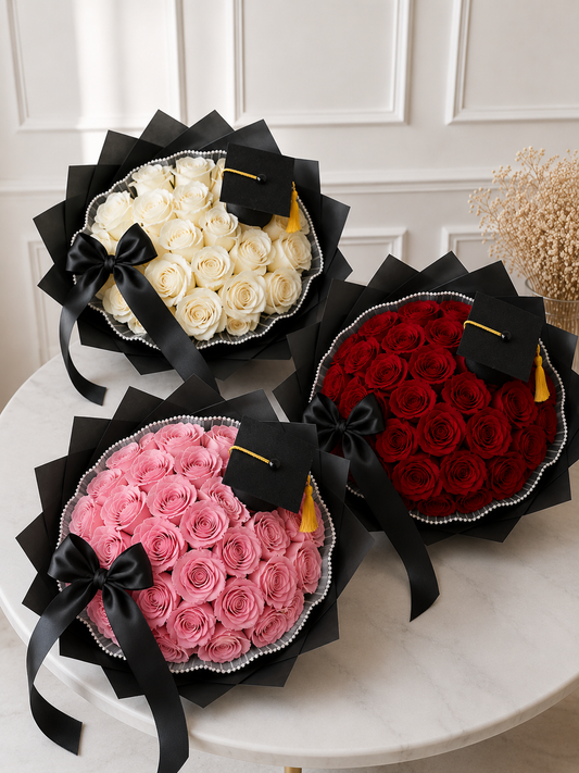 ramo de rosas graduación