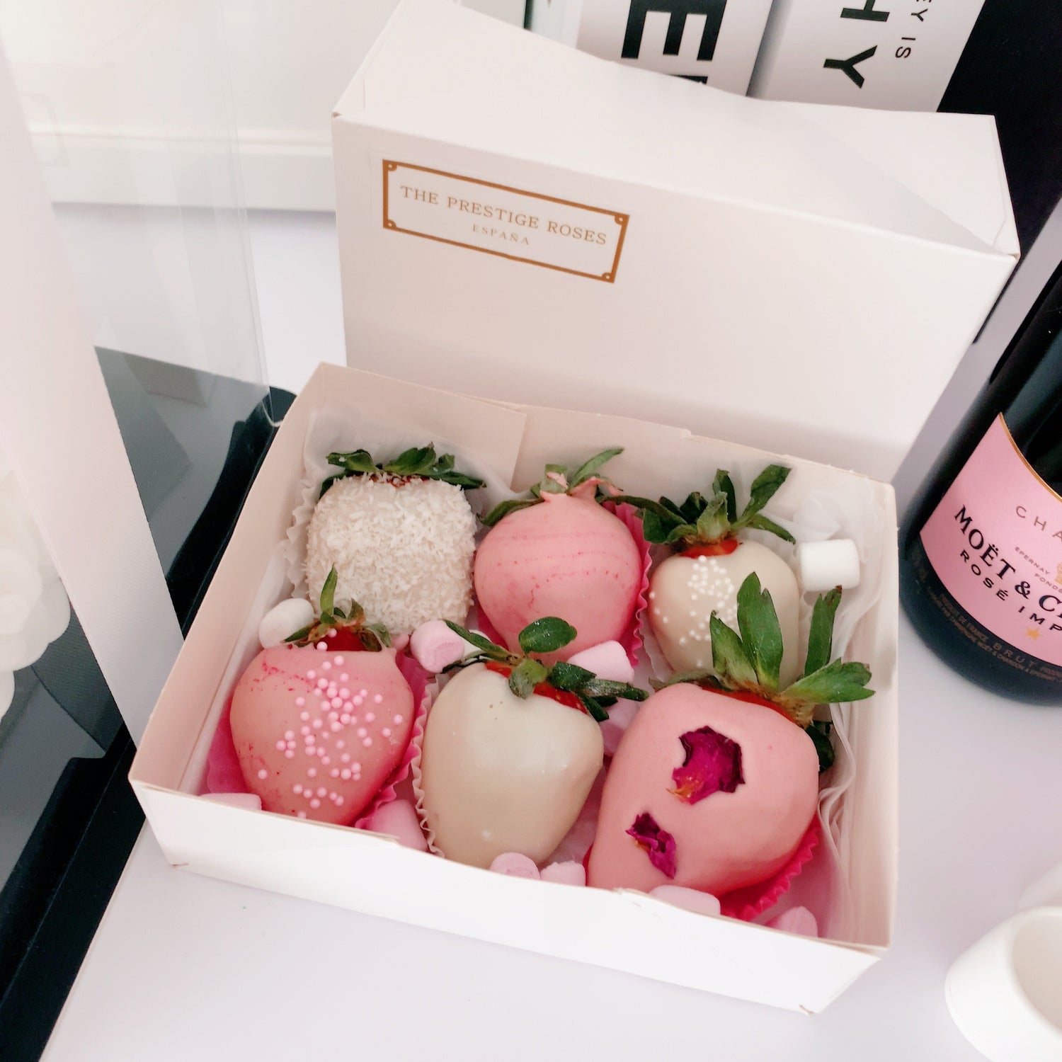 Colección de nuestros Fresas bañadas en chocolate