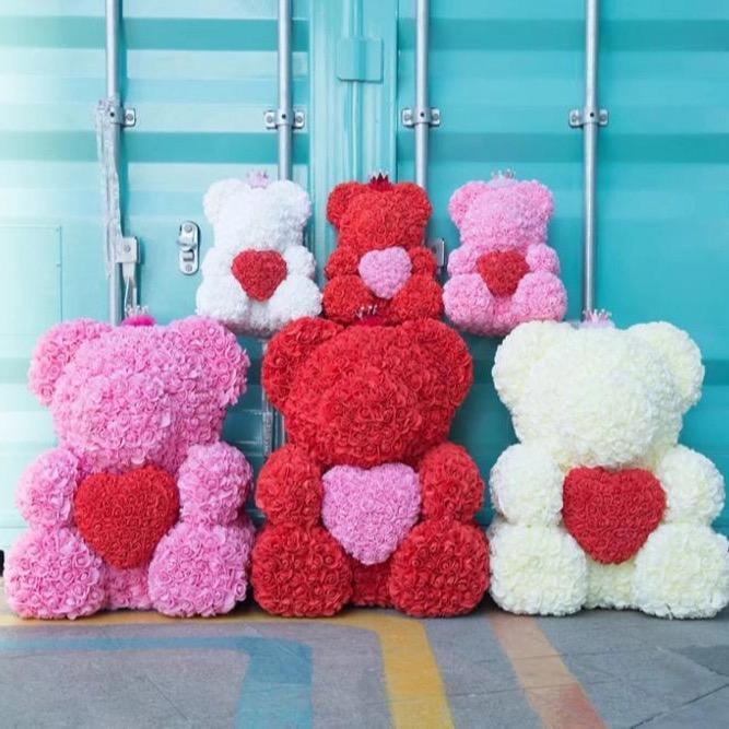 oso de rosas 