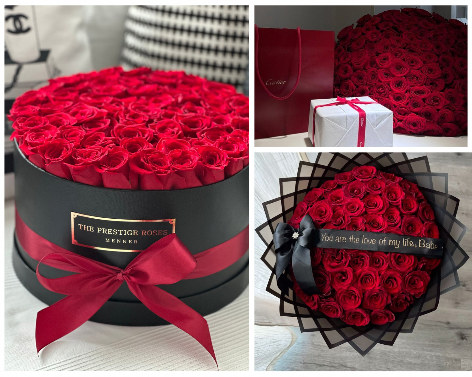 colección rosas frescas