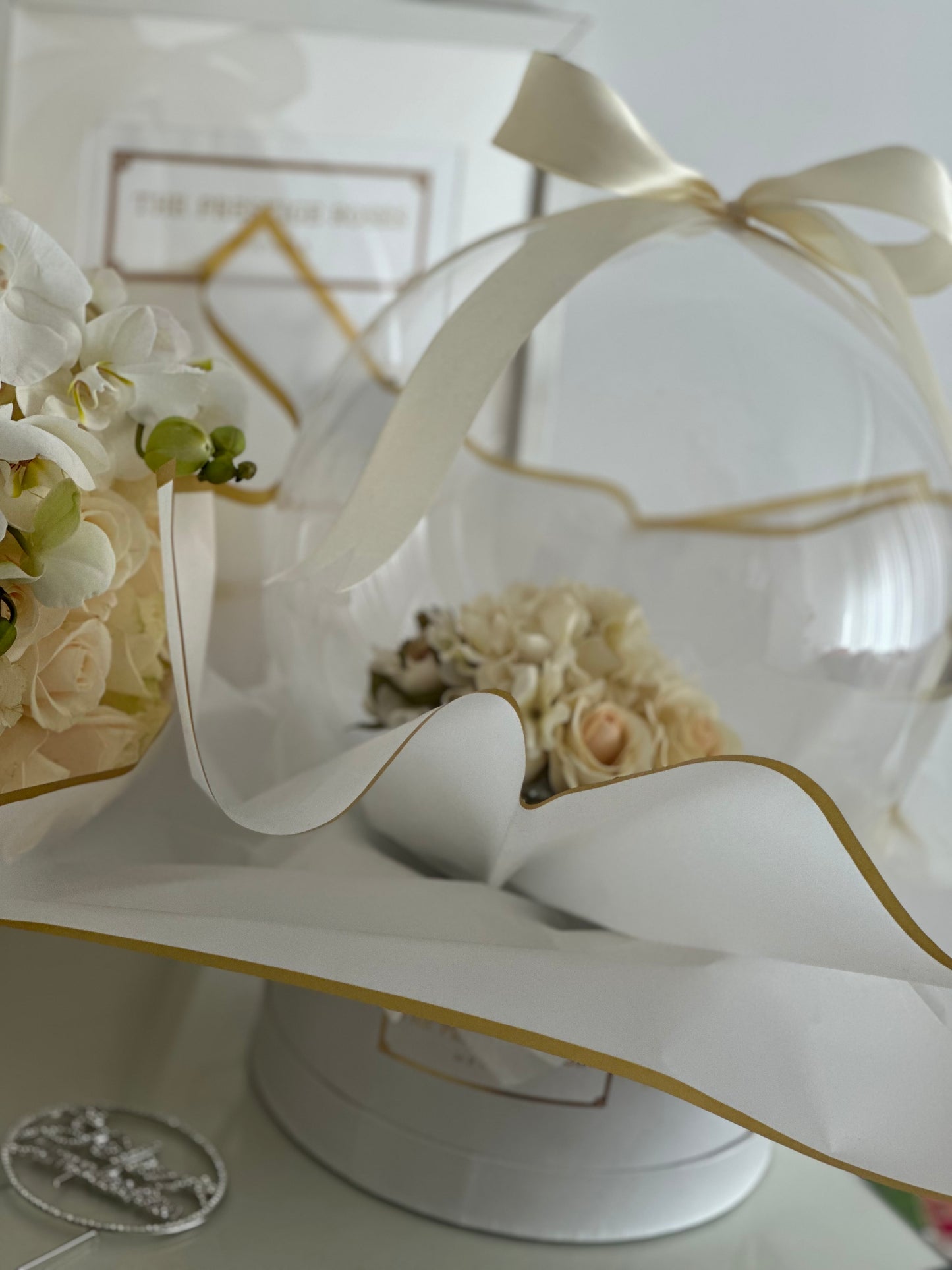 Bobo Globo Bouquet con Flores