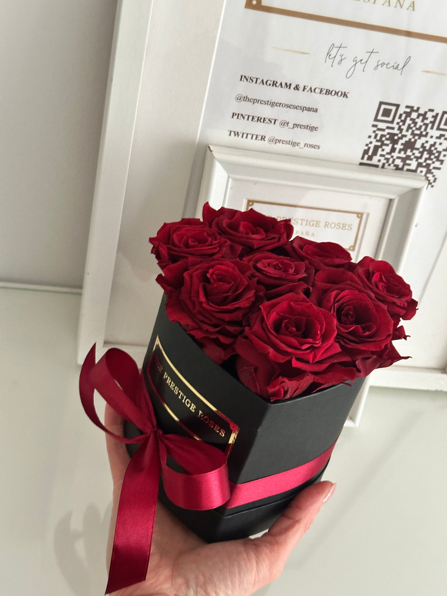 Mini Caja Corazón · Lujo de Rosas Preservadas