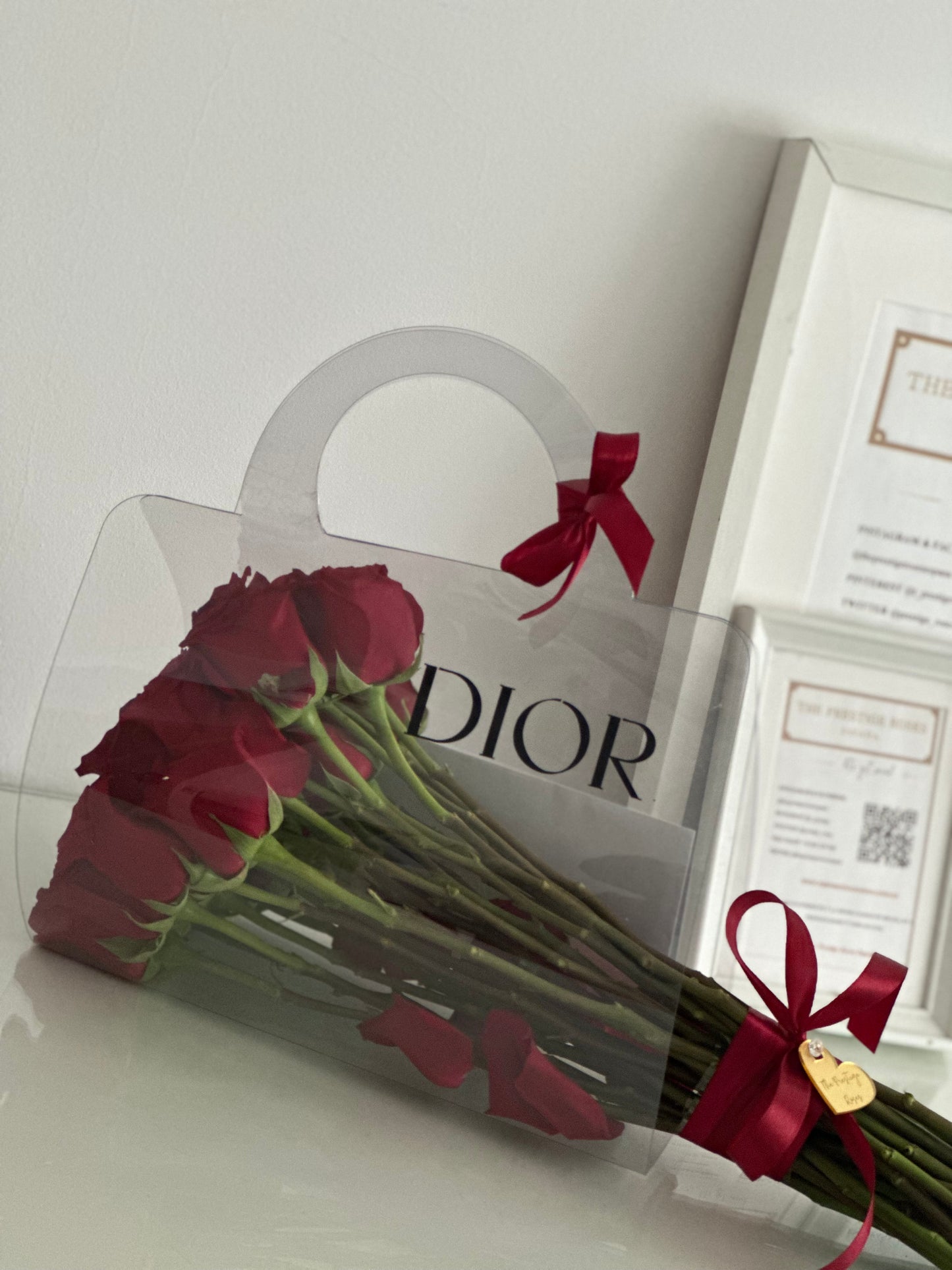 Ramo de Rosas Frescas en Bolsa transparente