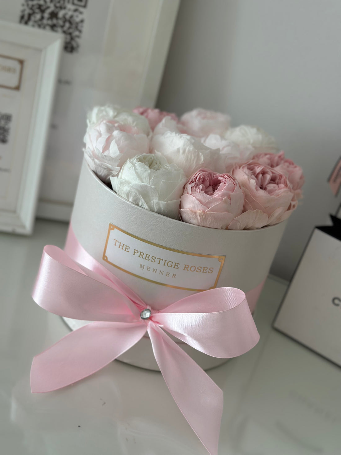 Detalle de flor preservada The Prestige Roses