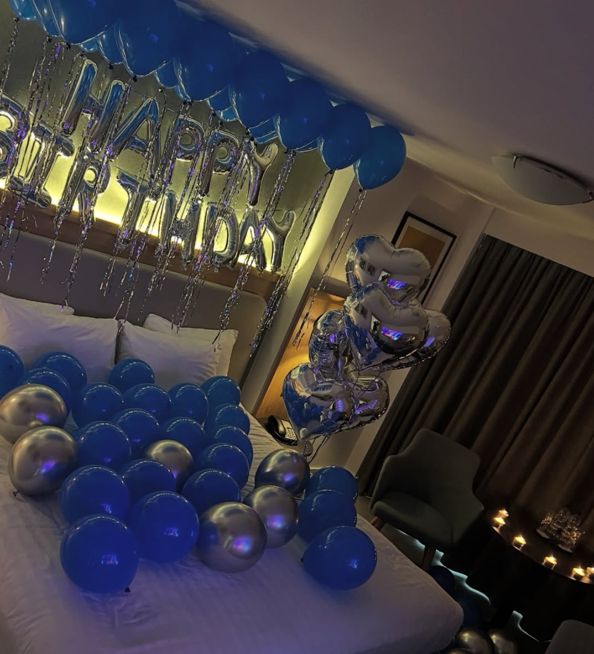 Decoración Romántica y de Cumpleaños en Hoteles – Sorpresas VIP con Globos y Pétalos  | The Prestige Roses