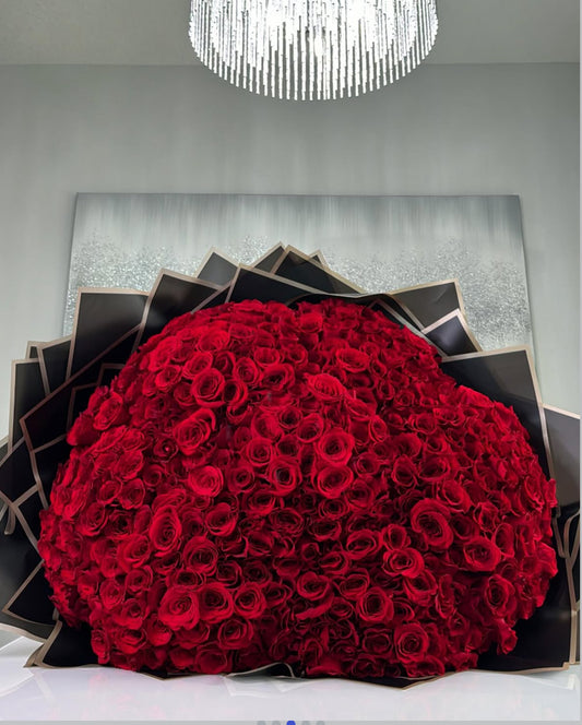 Bouquet de 401 rosas blancas premium con cinta satinada – The Prestige Roses