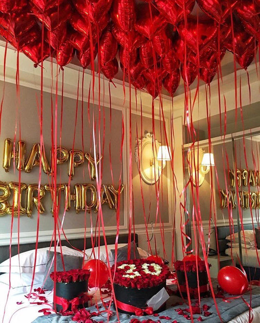 Decoración Romántica y de Cumpleaños en Hoteles – Sorpresas VIP con Globos y Pétalos  | The Prestige Roses
