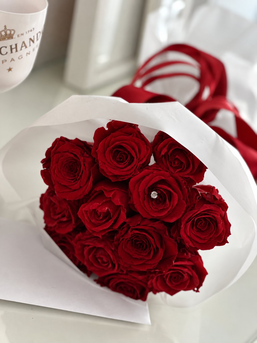ETERNITÉ Ramo de Rosas Preservadas