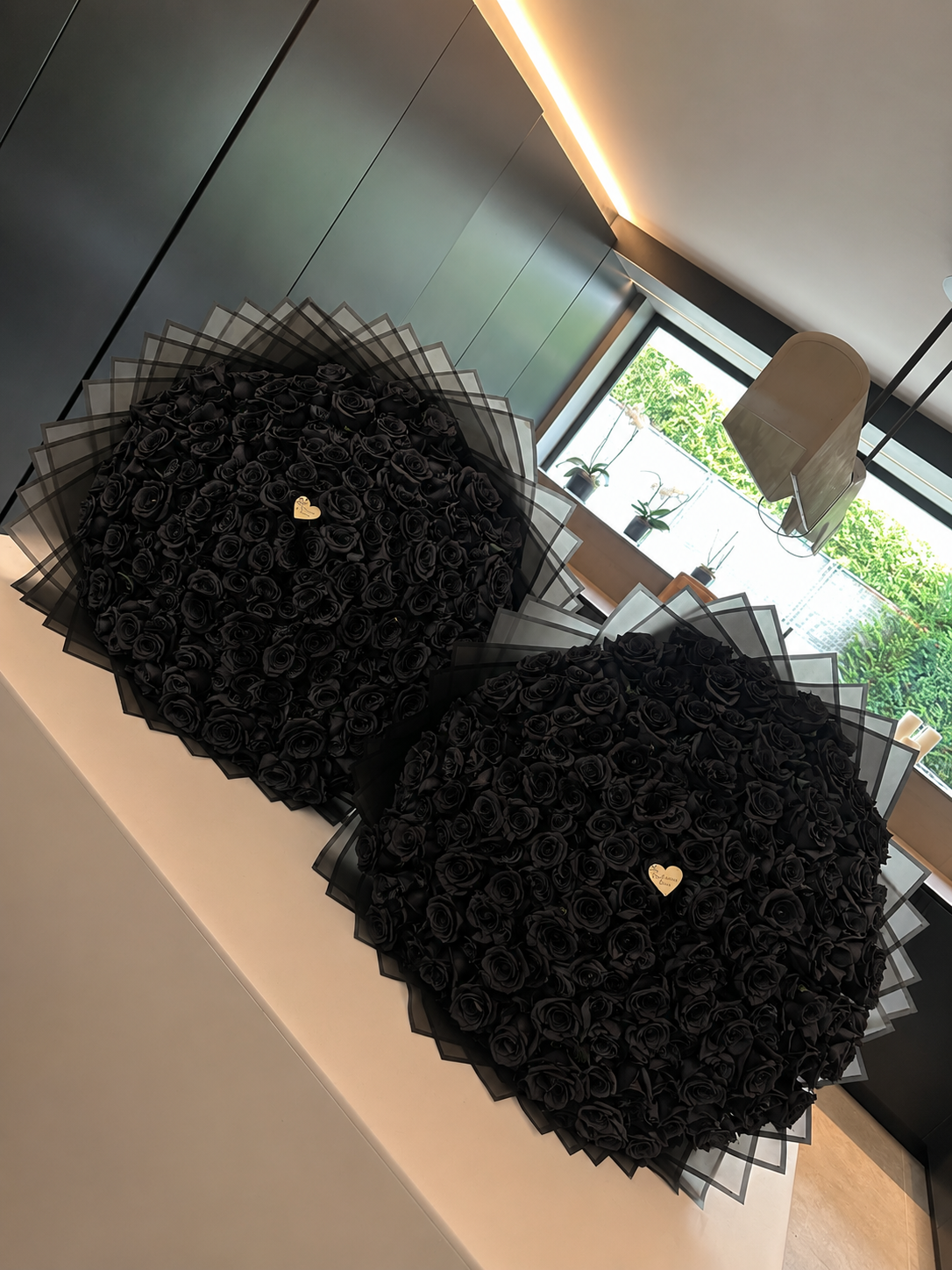 Luxury black roses bouquet handcrafted by The Prestige Roses Madrid