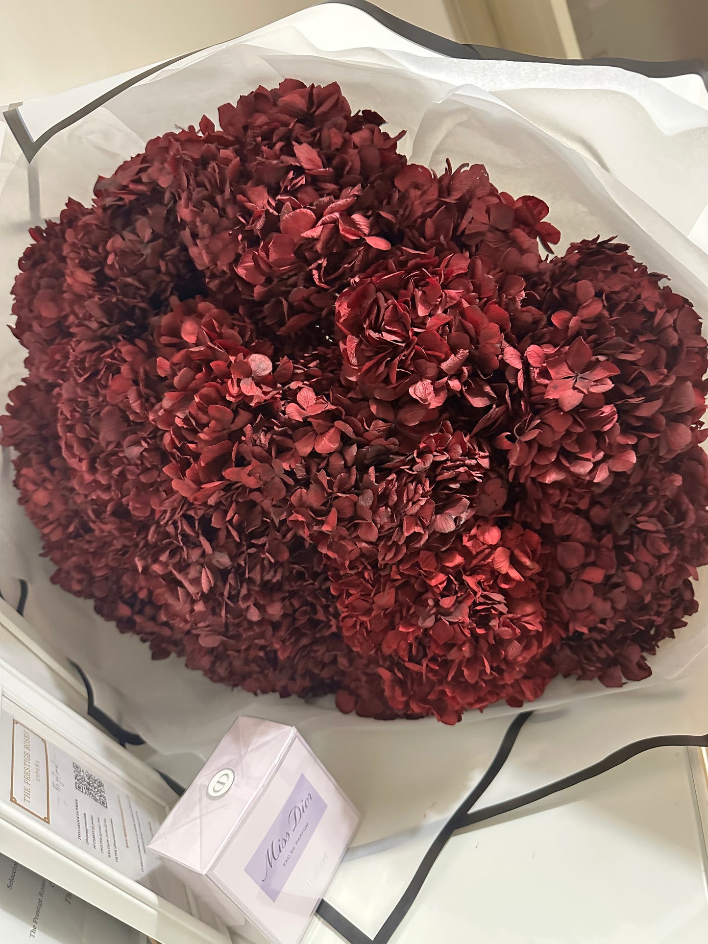 Hortensias preservadas exclusivas con entrega en Madrid