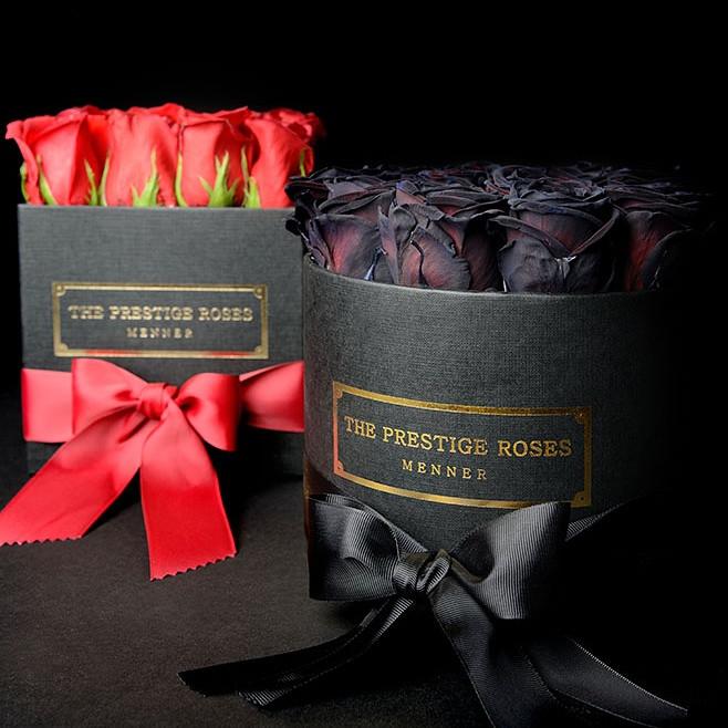 Colección Rosas Frescas  - Caja Medio Cilindro - The Prestige Roses España - The Prestige Roses Madrid