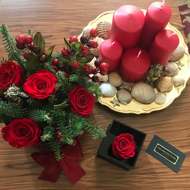 Colección Navidad - La Mejor Colección de Rosas Rojas Preservadas para Navidad - The Prestige Roses Madrid