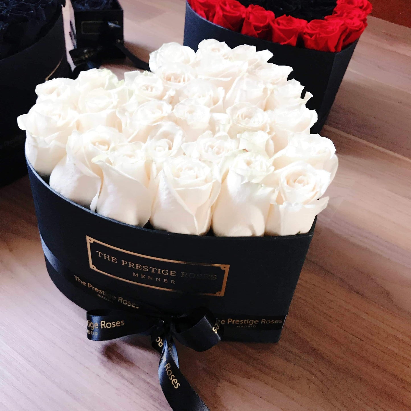 Colección Rosas Frescas  - Caja Forma de Corazón - The Prestige Roses España - The Prestige Roses Madrid