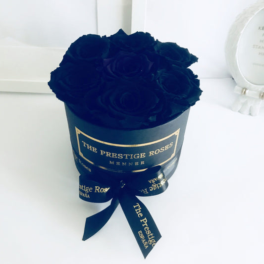 Caja Negro Mini de Rosas Eternas Negros  | The Prestige Roses - The Prestige Roses Madrid