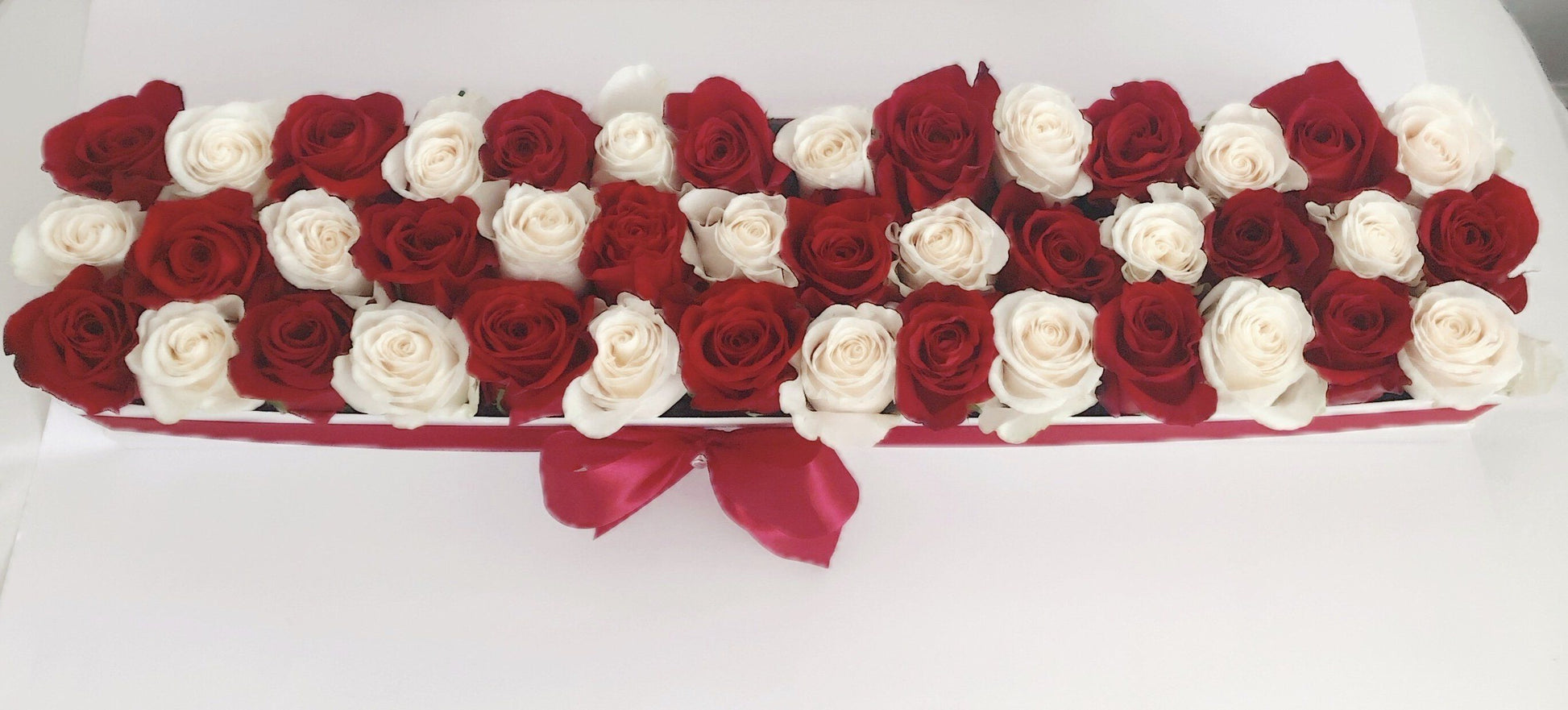 Caja Negra Rectangulo de Rosas Frescas - The Prestige Roses - The Prestige Roses Madrid