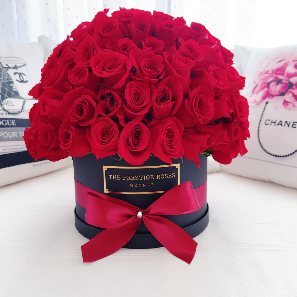Regalar rosas rojas el Día de la Madre - Floristeria Lujo de Caja de Rosas  Madrid
