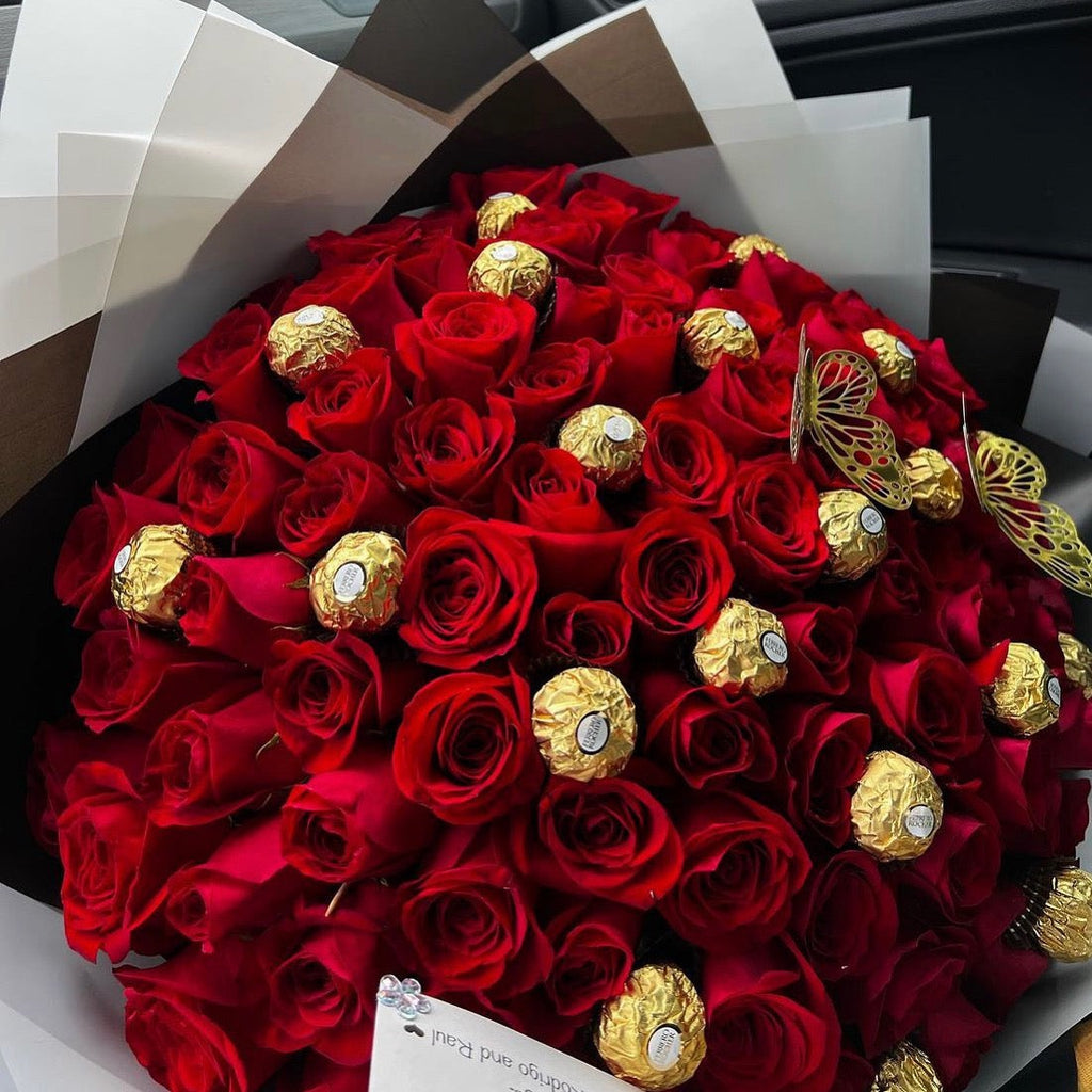 Regalar rosas rojas el Día de la Madre - Floristeria Lujo de Caja de Rosas  Madrid